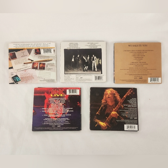 AC/DC 5 CD Bundle Lot Epic Records Remastered Reissue Rock Music Special Edition - Picture 5 of 16